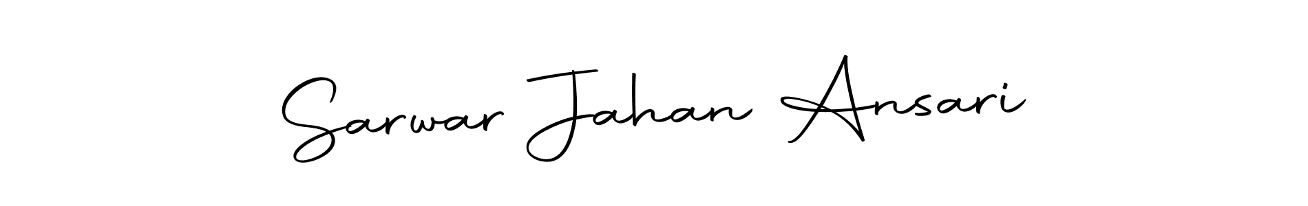 Make a beautiful signature design for name Sarwar Jahan Ansari. Use this online signature maker to create a handwritten signature for free. Sarwar Jahan Ansari signature style 10 images and pictures png