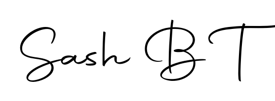 A classic penmanship look for Sash B T. The Autography-DOLnW font brings timeless elegance and confidence to every signed document. Sash B T signature style 10 images and pictures png