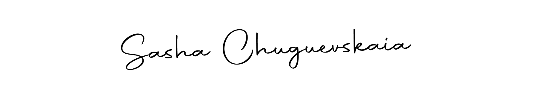 The best way (Autography-DOLnW) to make a short signature is to pick only two or three words in your name. The name Sasha Chuguevskaia include a total of six letters. For converting this name. Sasha Chuguevskaia signature style 10 images and pictures png