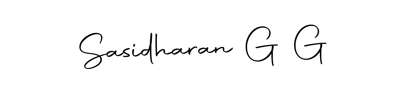 How to make Sasidharan G G signature? Autography-DOLnW is a professional autograph style. Create handwritten signature for Sasidharan G G name. Sasidharan G G signature style 10 images and pictures png