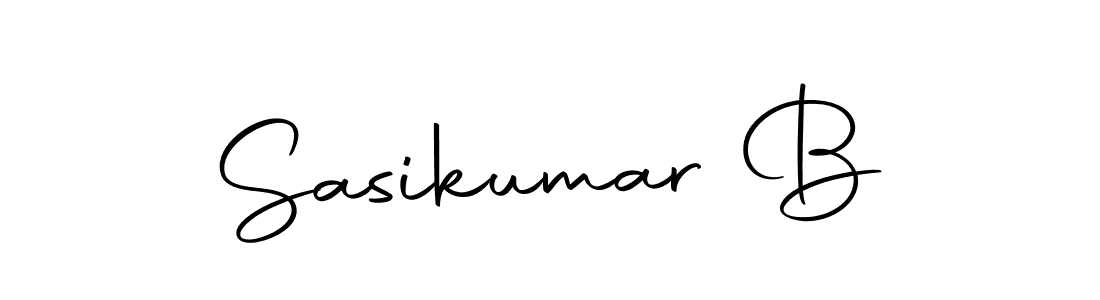 Use a signature maker to create a handwritten signature online. With this signature software, you can design (Autography-DOLnW) your own signature for name Sasikumar B. Sasikumar B signature style 10 images and pictures png