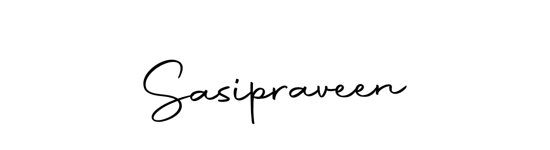 Create a beautiful signature design for name Sasipraveen. With this signature (Autography-DOLnW) fonts, you can make a handwritten signature for free. Sasipraveen signature style 10 images and pictures png