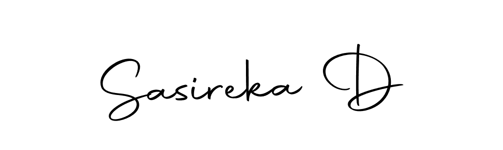 Autography-DOLnW is a professional signature style that is perfect for those who want to add a touch of class to their signature. It is also a great choice for those who want to make their signature more unique. Get Sasireka D name to fancy signature for free. Sasireka D signature style 10 images and pictures png