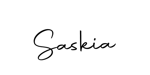 Design your own signature with our free online signature maker. With this signature software, you can create a handwritten (Autography-DOLnW) signature for name Saskia. Saskia signature style 10 images and pictures png