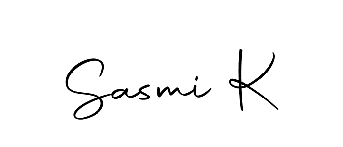 Here are the top 10 professional signature styles for the name Sasmi K. These are the best autograph styles you can use for your name. Sasmi K signature style 10 images and pictures png