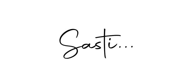You should practise on your own different ways (Autography-DOLnW) to write your name (Sasti...) in signature. don't let someone else do it for you. Sasti... signature style 10 images and pictures png