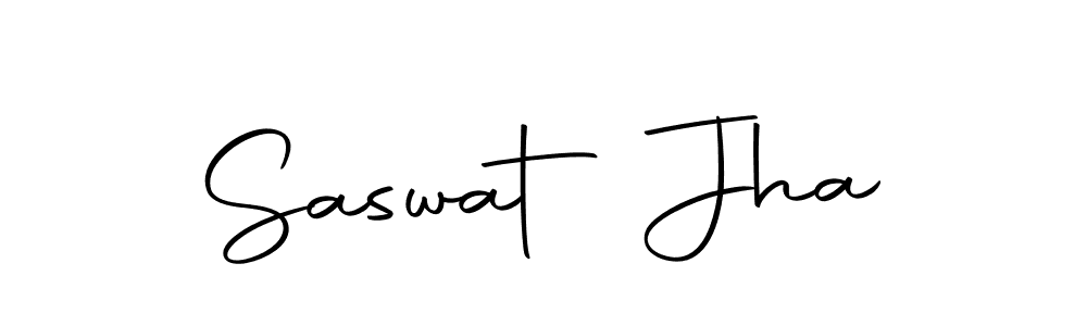 Saswat Jha stylish signature style. Best Handwritten Sign (Autography-DOLnW) for my name. Handwritten Signature Collection Ideas for my name Saswat Jha. Saswat Jha signature style 10 images and pictures png