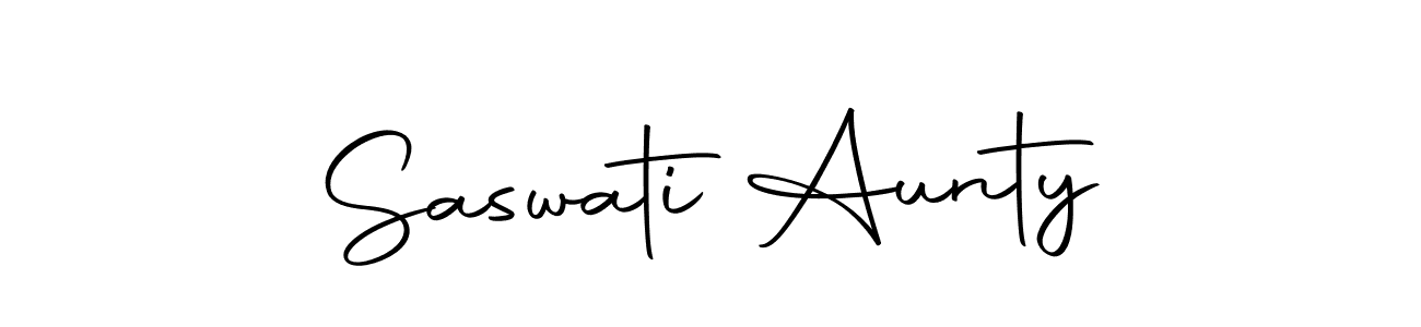 You should practise on your own different ways (Autography-DOLnW) to write your name (Saswati Aunty) in signature. don't let someone else do it for you. Saswati Aunty signature style 10 images and pictures png