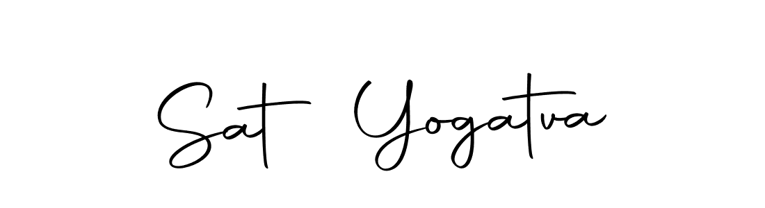 How to make Sat Yogatva name signature. Use Autography-DOLnW style for creating short signs online. This is the latest handwritten sign. Sat Yogatva signature style 10 images and pictures png