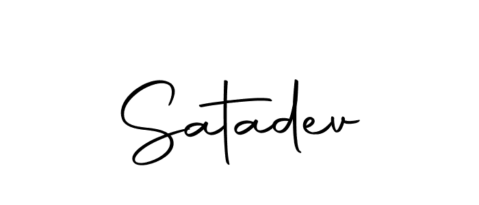 Make a beautiful signature design for name Satadev. Use this online signature maker to create a handwritten signature for free. Satadev signature style 10 images and pictures png