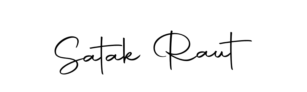 Use a signature maker to create a handwritten signature online. With this signature software, you can design (Autography-DOLnW) your own signature for name Satak Raut. Satak Raut signature style 10 images and pictures png