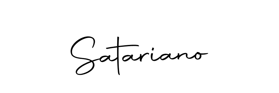 Make a beautiful signature design for name Satariano. With this signature (Autography-DOLnW) style, you can create a handwritten signature for free. Satariano signature style 10 images and pictures png