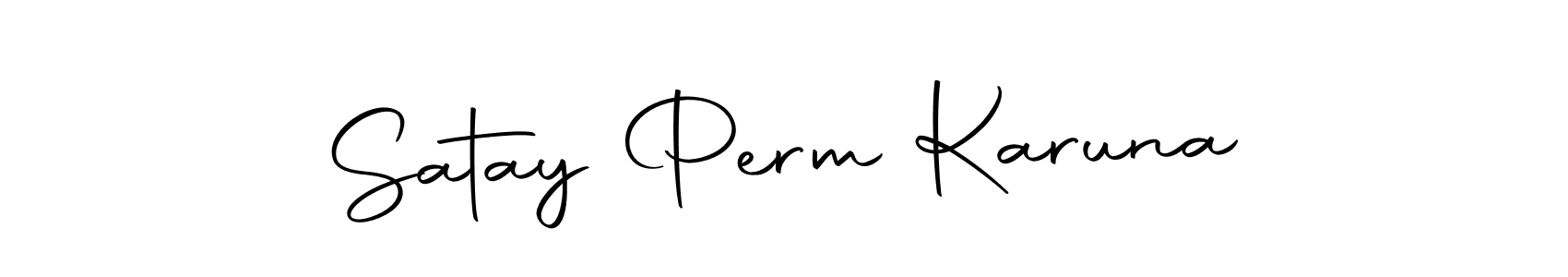 See photos of Satay Perm Karuna official signature by Spectra . Check more albums & portfolios. Read reviews & check more about Autography-DOLnW font. Satay Perm Karuna signature style 10 images and pictures png