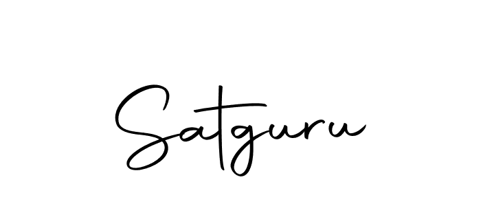 You should practise on your own different ways (Autography-DOLnW) to write your name (Satguru) in signature. don't let someone else do it for you. Satguru signature style 10 images and pictures png