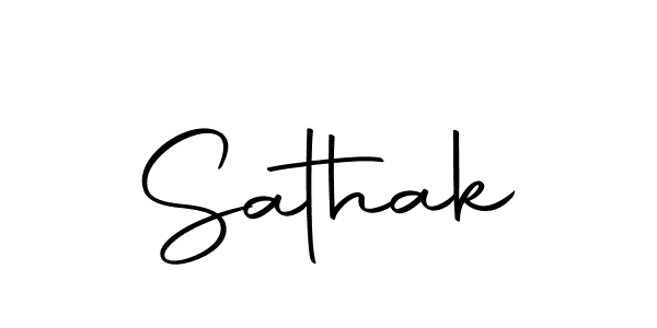 Create a beautiful signature design for name Sathak. With this signature (Autography-DOLnW) fonts, you can make a handwritten signature for free. Sathak signature style 10 images and pictures png