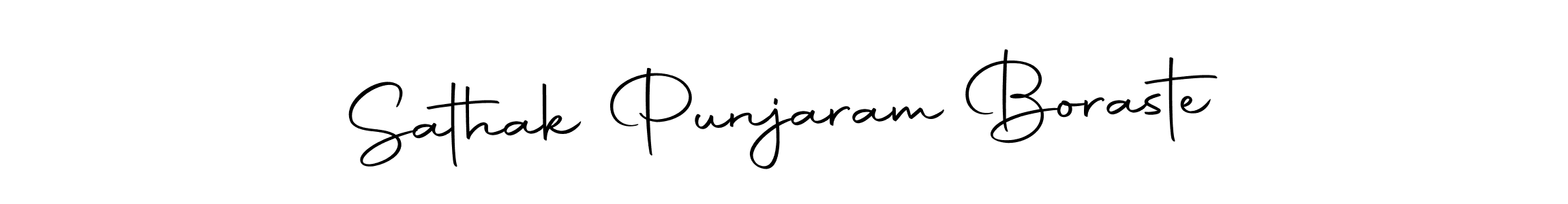 if you are searching for the best signature style for your name Sathak Punjaram Boraste. so please give up your signature search. here we have designed multiple signature styles  using Autography-DOLnW. Sathak Punjaram Boraste signature style 10 images and pictures png