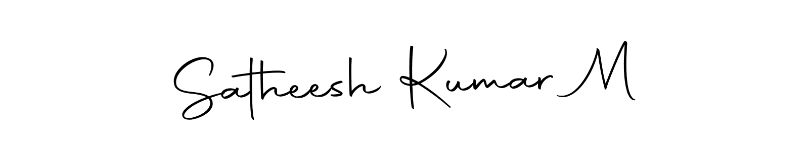 Make a beautiful signature design for name Satheesh Kumar M. Use this online signature maker to create a handwritten signature for free. Satheesh Kumar M signature style 10 images and pictures png