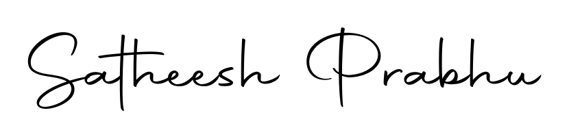 A modern signature idea for name Satheesh Prabhu using Autography-DOLnW font. Clean strokes and elegant curves make it stand out instantly. Satheesh Prabhu signature style 10 images and pictures png