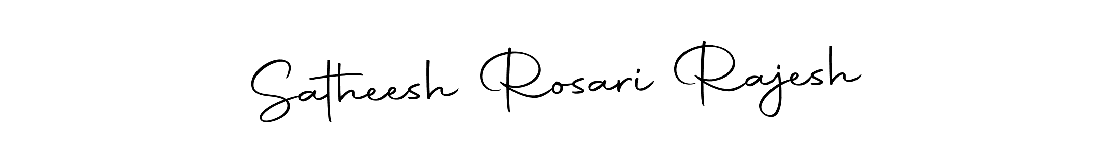 Satheesh Rosari Rajesh stylish signature style. Best Handwritten Sign (Autography-DOLnW) for my name. Handwritten Signature Collection Ideas for my name Satheesh Rosari Rajesh. Satheesh Rosari Rajesh signature style 10 images and pictures png