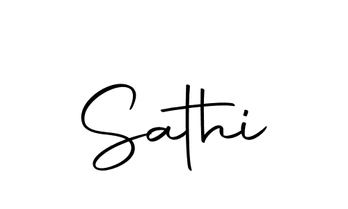 You should practise on your own different ways (Autography-DOLnW) to write your name (Sathi) in signature. don't let someone else do it for you. Sathi signature style 10 images and pictures png