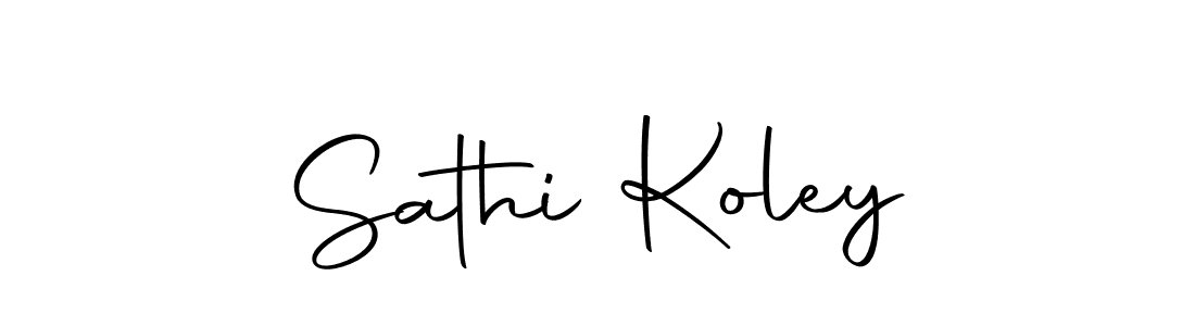 The best way (Autography-DOLnW) to make a short signature is to pick only two or three words in your name. The name Sathi Koley include a total of six letters. For converting this name. Sathi Koley signature style 10 images and pictures png