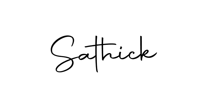 Make a beautiful signature design for name Sathick. With this signature (Autography-DOLnW) style, you can create a handwritten signature for free. Sathick signature style 10 images and pictures png