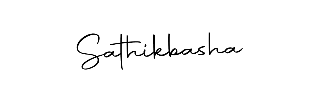 You should practise on your own different ways (Autography-DOLnW) to write your name (Sathikbasha) in signature. don't let someone else do it for you. Sathikbasha signature style 10 images and pictures png