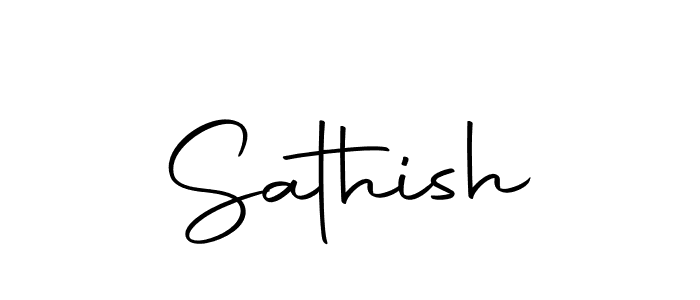 You should practise on your own different ways (Autography-DOLnW) to write your name (Sathish) in signature. don't let someone else do it for you. Sathish signature style 10 images and pictures png