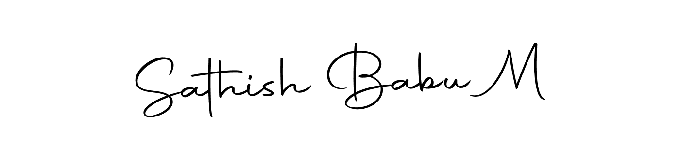This is the best signature style for the Sathish Babu M name. Also you like these signature font (Autography-DOLnW). Mix name signature. Sathish Babu M signature style 10 images and pictures png