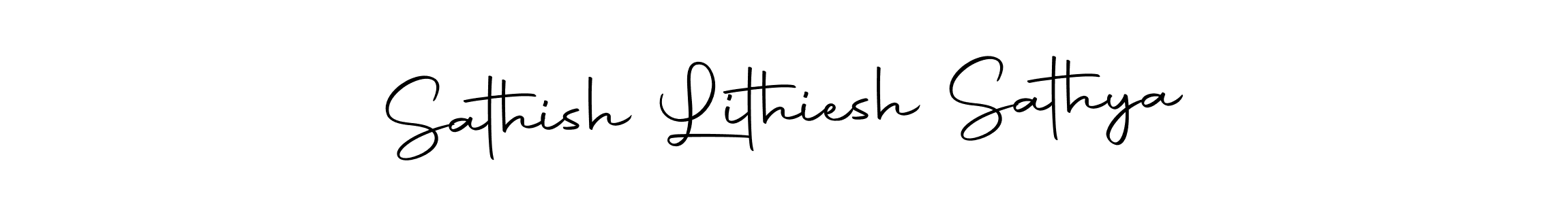 Sathish Lithiesh Sathya stylish signature style. Best Handwritten Sign (Autography-DOLnW) for my name. Handwritten Signature Collection Ideas for my name Sathish Lithiesh Sathya. Sathish Lithiesh Sathya signature style 10 images and pictures png
