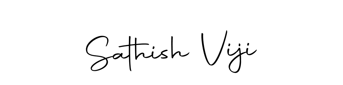 Make a short Sathish Viji signature style. Manage your documents anywhere anytime using Autography-DOLnW. Create and add eSignatures, submit forms, share and send files easily. Sathish Viji signature style 10 images and pictures png