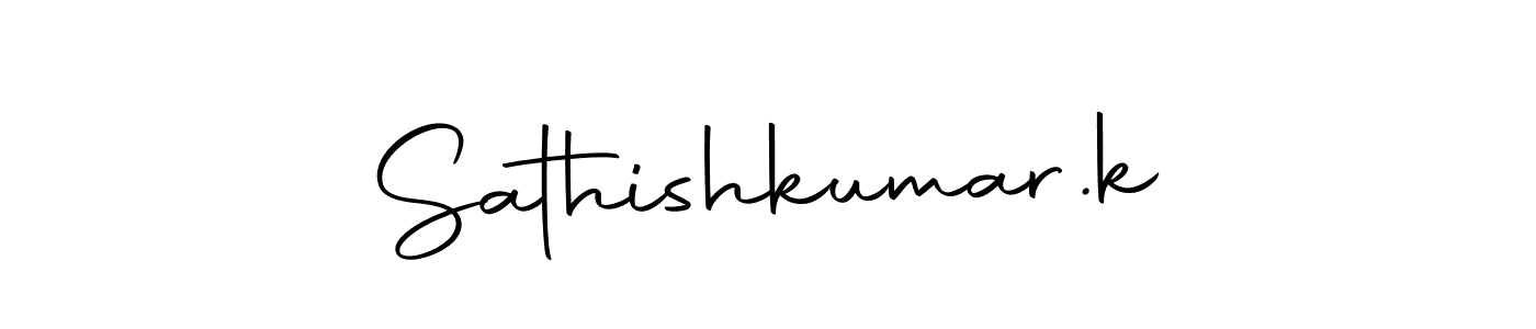 Make a beautiful signature design for name Sathishkumar.k. With this signature (Autography-DOLnW) style, you can create a handwritten signature for free. Sathishkumar.k signature style 10 images and pictures png