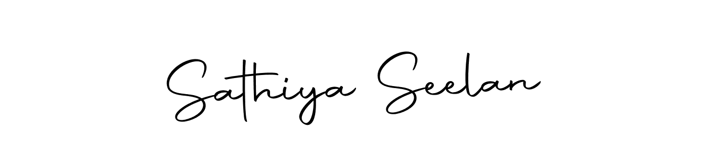 How to make Sathiya Seelan name signature. Use Autography-DOLnW style for creating short signs online. This is the latest handwritten sign. Sathiya Seelan signature style 10 images and pictures png