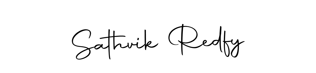 Make a beautiful signature design for name Sathvik Redfy. Use this online signature maker to create a handwritten signature for free. Sathvik Redfy signature style 10 images and pictures png