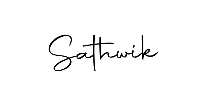 How to make Sathwik signature? Autography-DOLnW is a professional autograph style. Create handwritten signature for Sathwik name. Sathwik signature style 10 images and pictures png