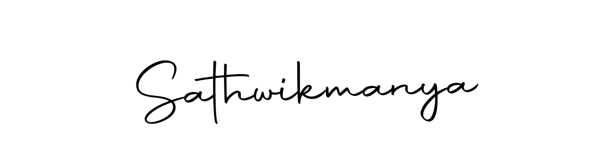 The best way (Autography-DOLnW) to make a short signature is to pick only two or three words in your name. The name Sathwikmanya include a total of six letters. For converting this name. Sathwikmanya signature style 10 images and pictures png