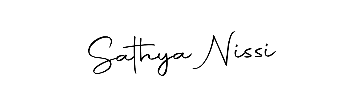 Use a signature maker to create a handwritten signature online. With this signature software, you can design (Autography-DOLnW) your own signature for name Sathya Nissi. Sathya Nissi signature style 10 images and pictures png