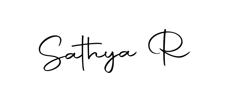 Design your own signature with our free online signature maker. With this signature software, you can create a handwritten (Autography-DOLnW) signature for name Sathya R. Sathya R signature style 10 images and pictures png