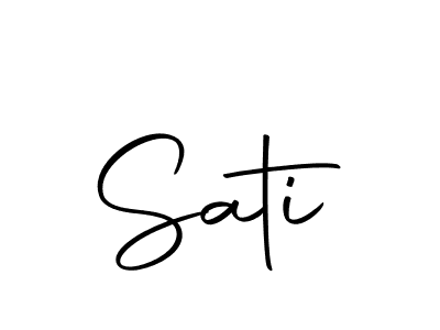 Make a beautiful signature design for name Sati. With this signature (Autography-DOLnW) style, you can create a handwritten signature for free. Sati signature style 10 images and pictures png