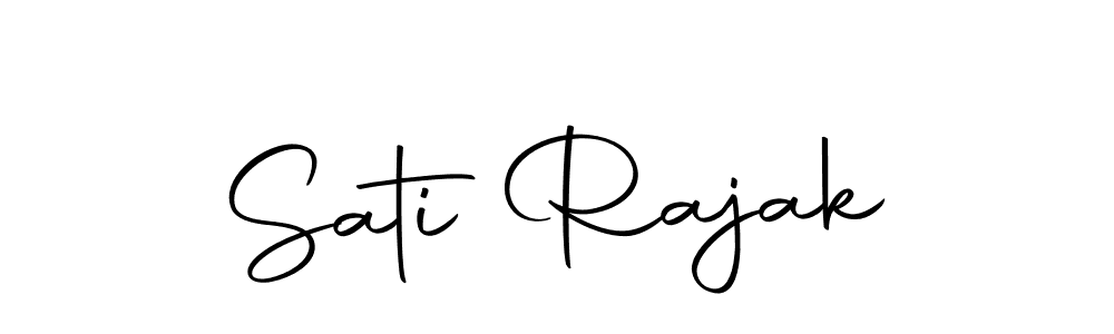 Sati Rajak stylish signature style. Best Handwritten Sign (Autography-DOLnW) for my name. Handwritten Signature Collection Ideas for my name Sati Rajak. Sati Rajak signature style 10 images and pictures png