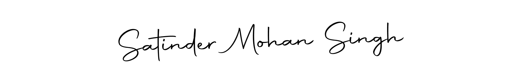 Also we have Satinder Mohan Singh name is the best signature style. Create professional handwritten signature collection using Autography-DOLnW autograph style. Satinder Mohan Singh signature style 10 images and pictures png