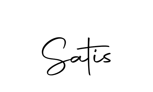 The best way (Autography-DOLnW) to make a short signature is to pick only two or three words in your name. The name Satis include a total of six letters. For converting this name. Satis signature style 10 images and pictures png