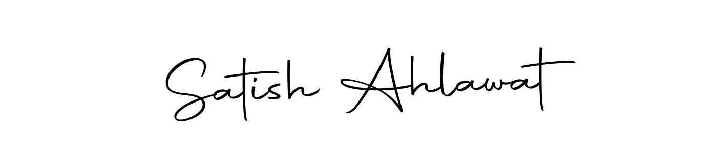 Make a short Satish Ahlawat signature style. Manage your documents anywhere anytime using Autography-DOLnW. Create and add eSignatures, submit forms, share and send files easily. Satish Ahlawat signature style 10 images and pictures png