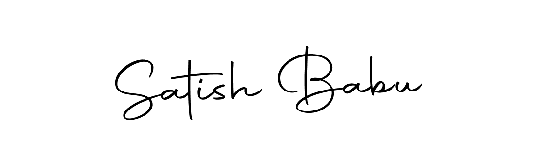 Use a signature maker to create a handwritten signature online. With this signature software, you can design (Autography-DOLnW) your own signature for name Satish Babu. Satish Babu signature style 10 images and pictures png