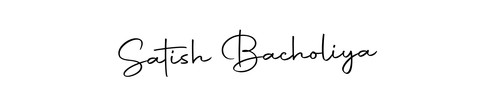 Make a beautiful signature design for name Satish Bacholiya. With this signature (Autography-DOLnW) style, you can create a handwritten signature for free. Satish Bacholiya signature style 10 images and pictures png