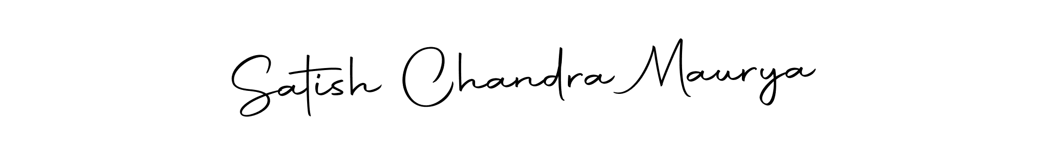 Design your own signature with our free online signature maker. With this signature software, you can create a handwritten (Autography-DOLnW) signature for name Satish Chandra Maurya. Satish Chandra Maurya signature style 10 images and pictures png