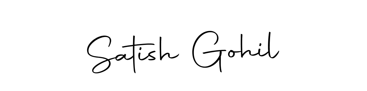 Create a beautiful signature design for name Satish Gohil. With this signature (Autography-DOLnW) fonts, you can make a handwritten signature for free. Satish Gohil signature style 10 images and pictures png