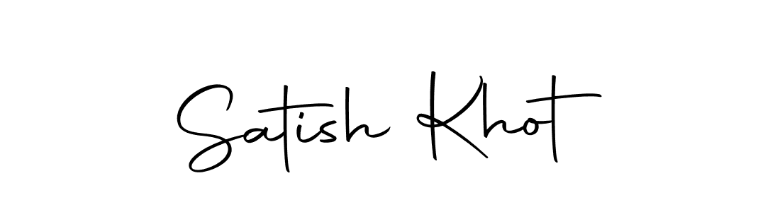 Make a beautiful signature design for name Satish Khot. With this signature (Autography-DOLnW) style, you can create a handwritten signature for free. Satish Khot signature style 10 images and pictures png