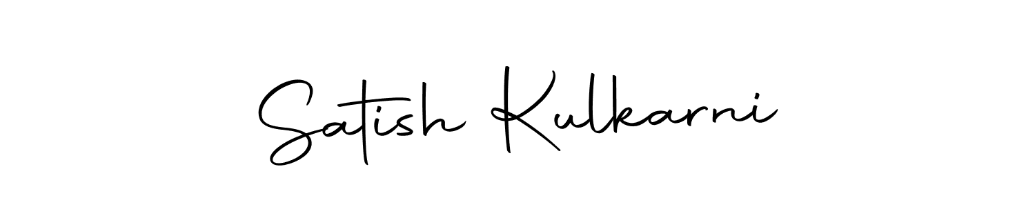 How to make Satish Kulkarni name signature. Use Autography-DOLnW style for creating short signs online. This is the latest handwritten sign. Satish Kulkarni signature style 10 images and pictures png
