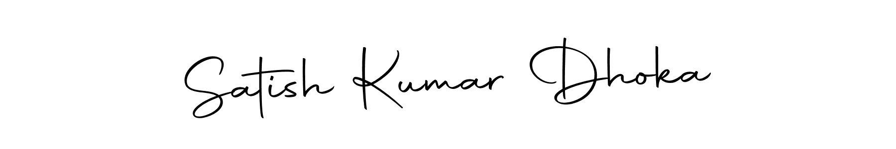 You should practise on your own different ways (Autography-DOLnW) to write your name (Satish Kumar Dhoka) in signature. don't let someone else do it for you. Satish Kumar Dhoka signature style 10 images and pictures png